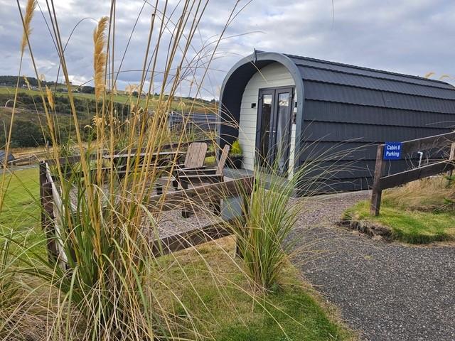 Cabin 8 and car park
