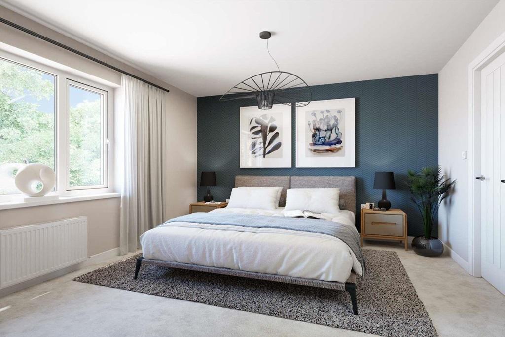 A spacious Bedroom 1, located on the first floor