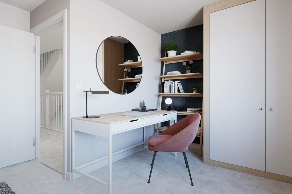 With ample space for a dressing area
