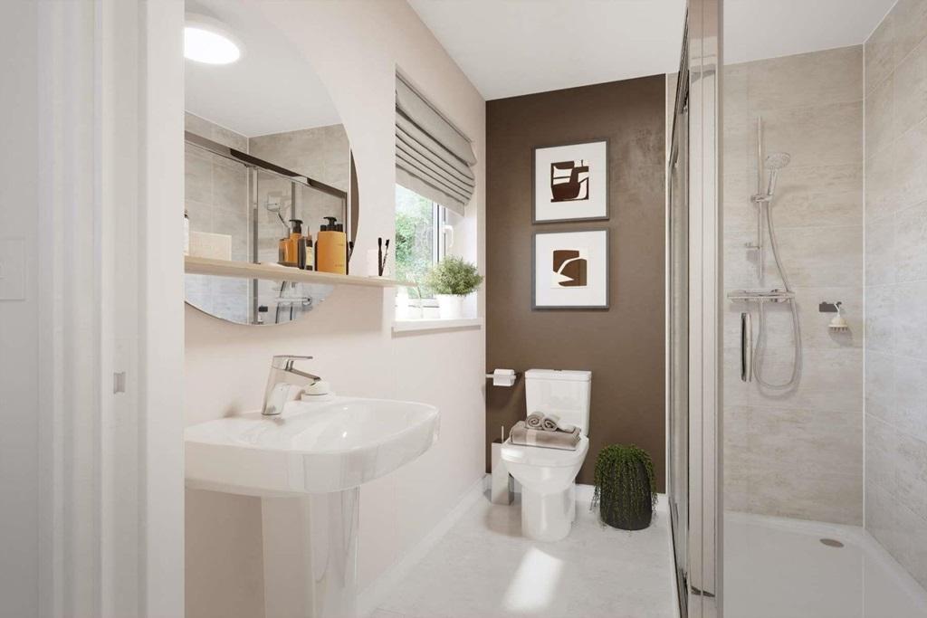 En suite bathroom with double shower