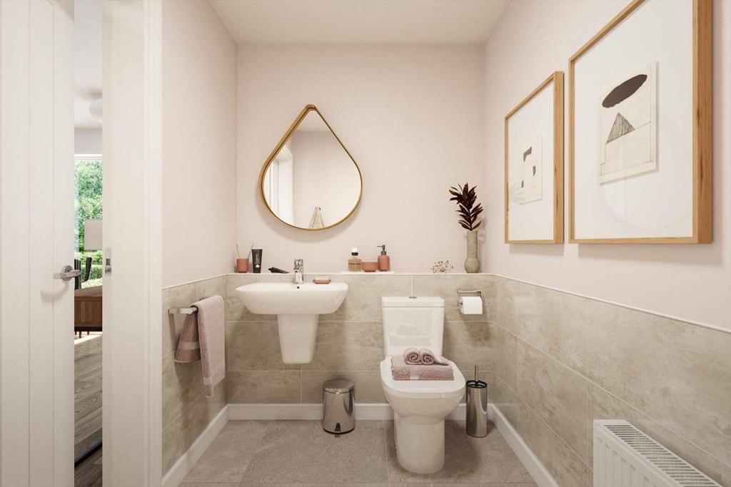 Useful downstairs cloakroom