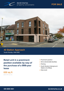 Retail property (high street) for sale, 40 Station Approach Ruislip HA4 6RZ