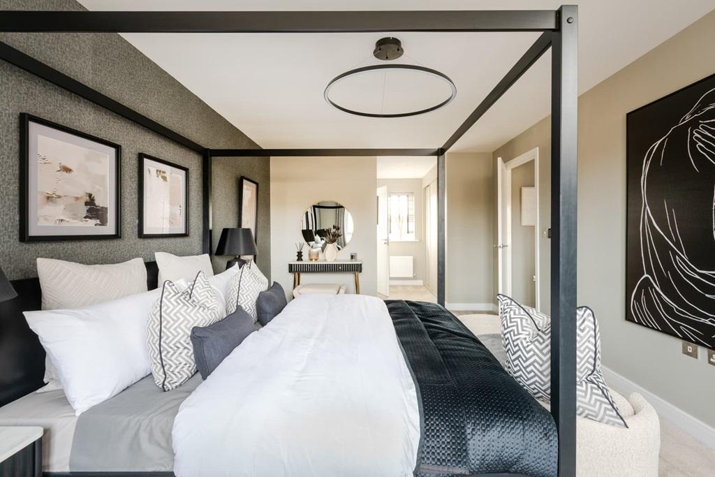 Bedroom 1 spans across the width of the house