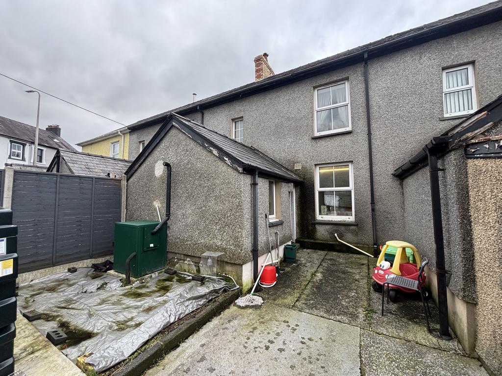 Rear of property