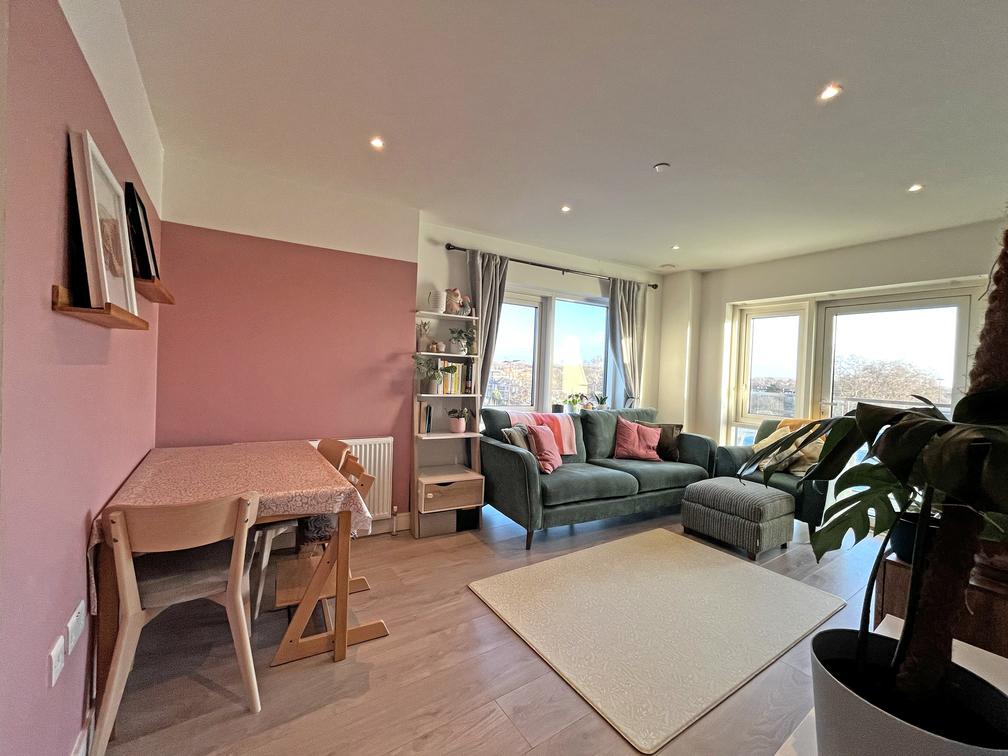 Open-plan living area, open plan living