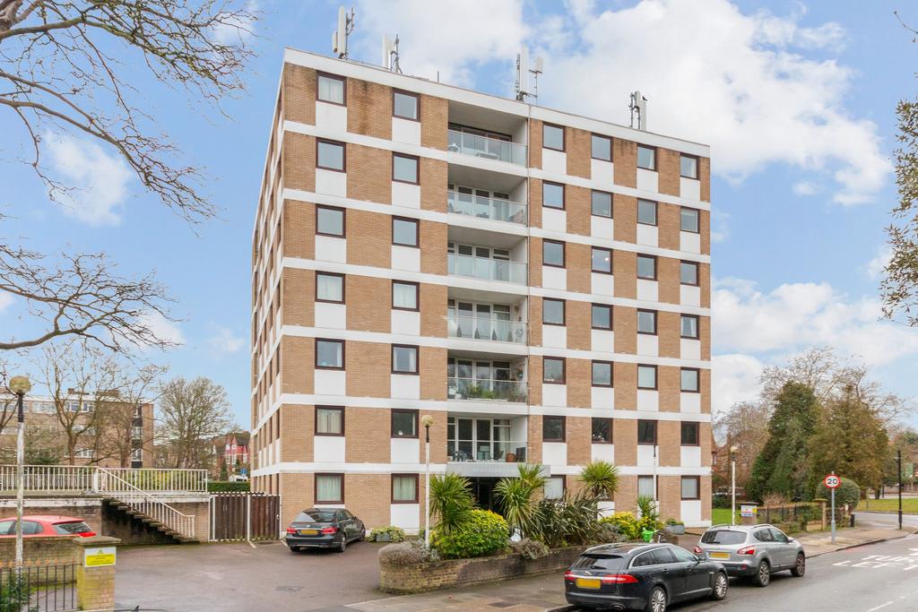 Apartment building facade, block of apartments