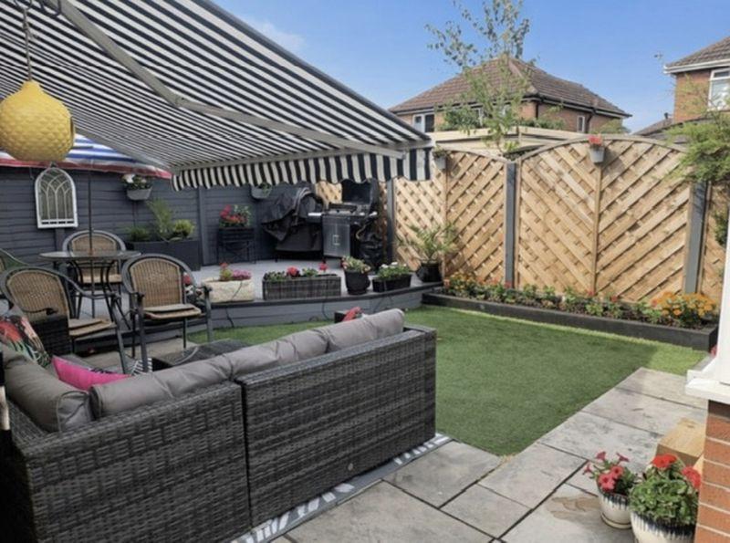 Rear garden in...