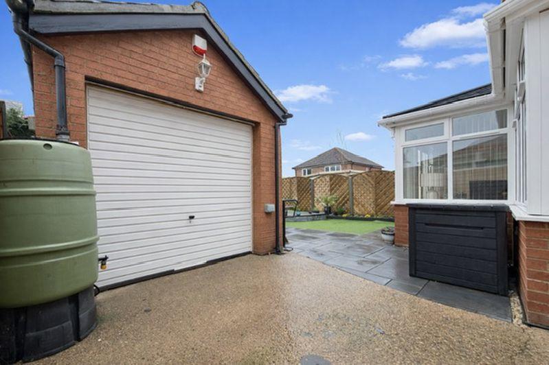 Garage into rear...