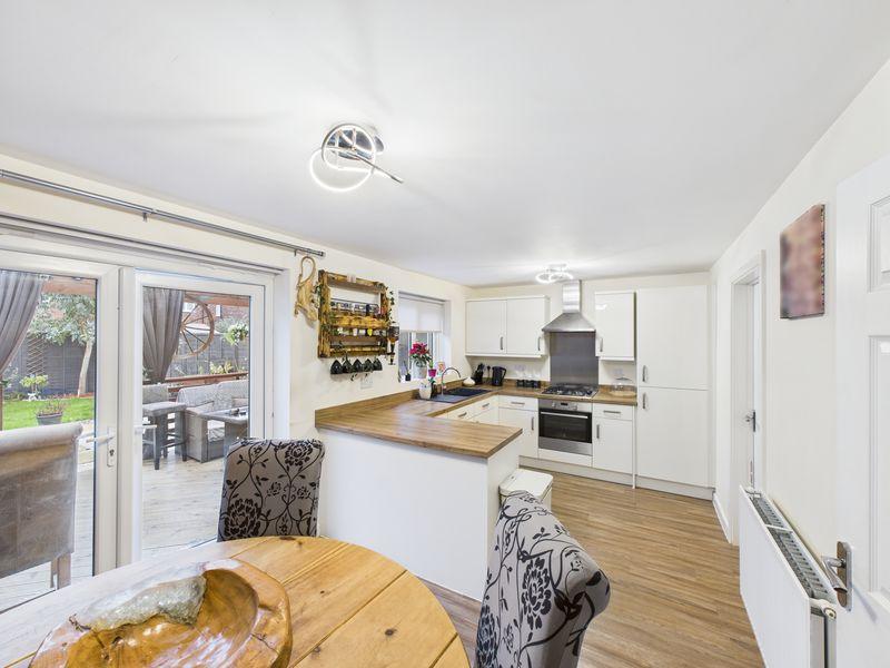 Dining into kitchen