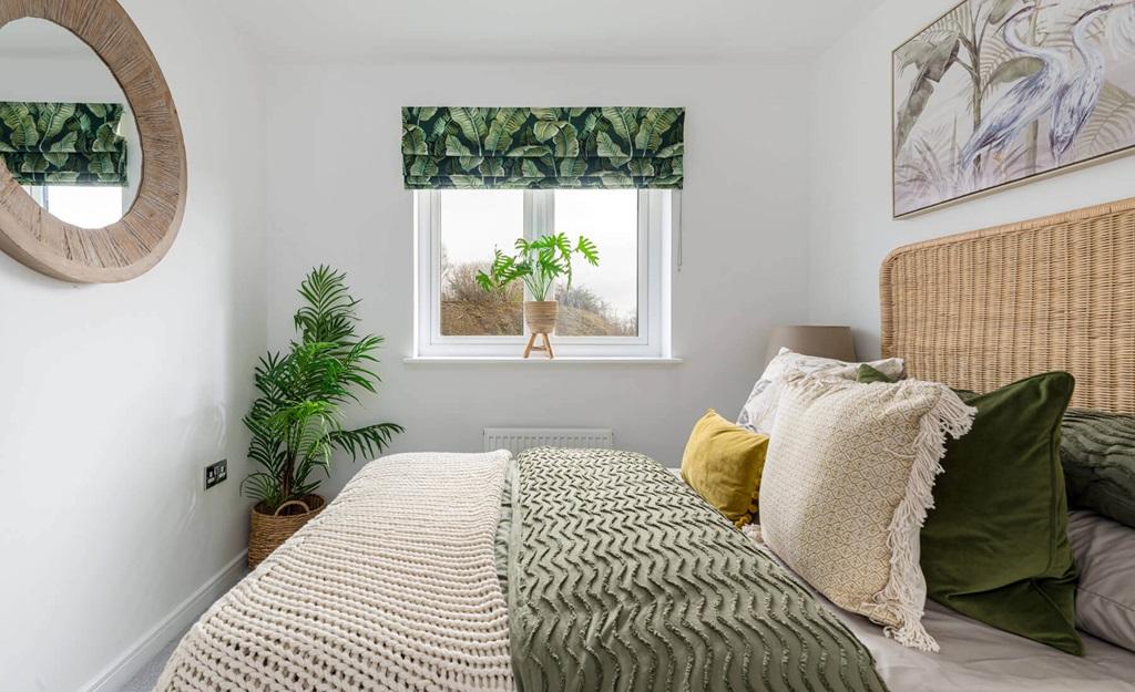 Bedroom two has space for a double bed