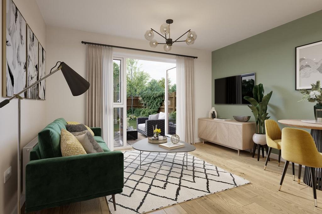 With French doors leading to the rear garden
