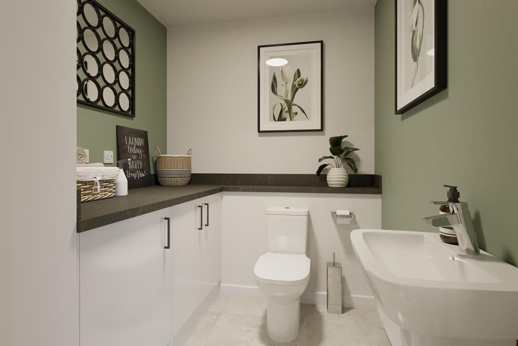A handy utility and downstairs toilet