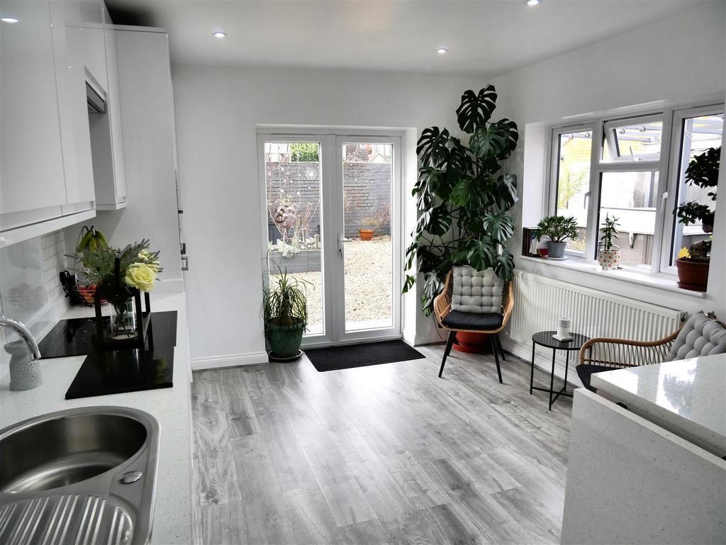 Extended dining kitchen