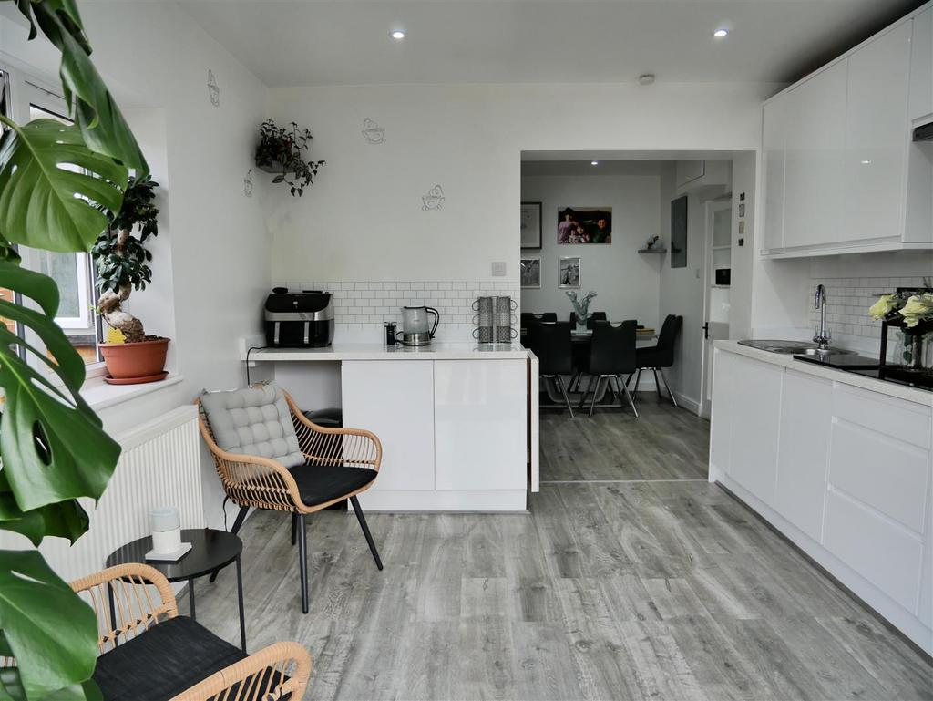 Extended dining kitchen