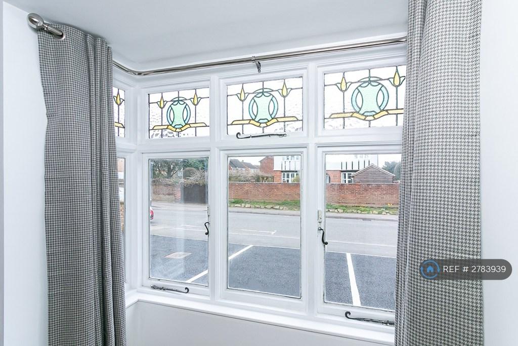 Original Stained Glass Bay Window