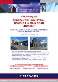 Industrial development to rent, Halifax Road Liversedge WF15 6JL