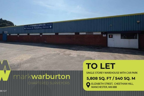 Warehouse to rent, 23 Elizabeth St Manchester M8 8BB