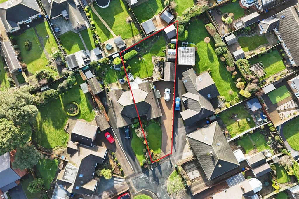 Aerial view of the property