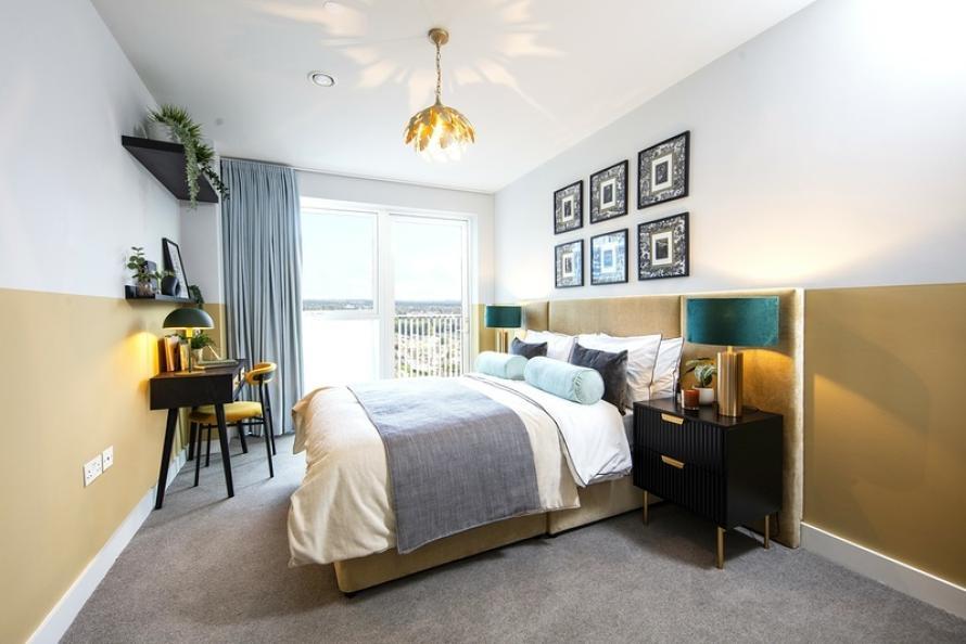 Dagenham Green - 2-bed 2-bath - Bedroom