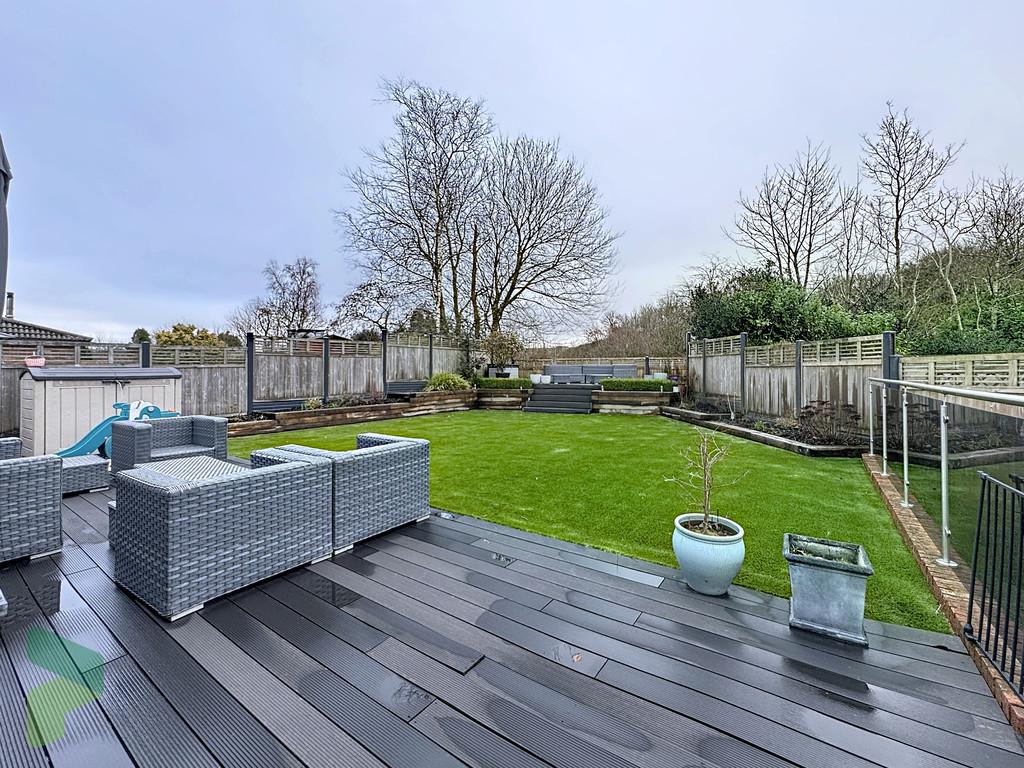 Rear patio and garden