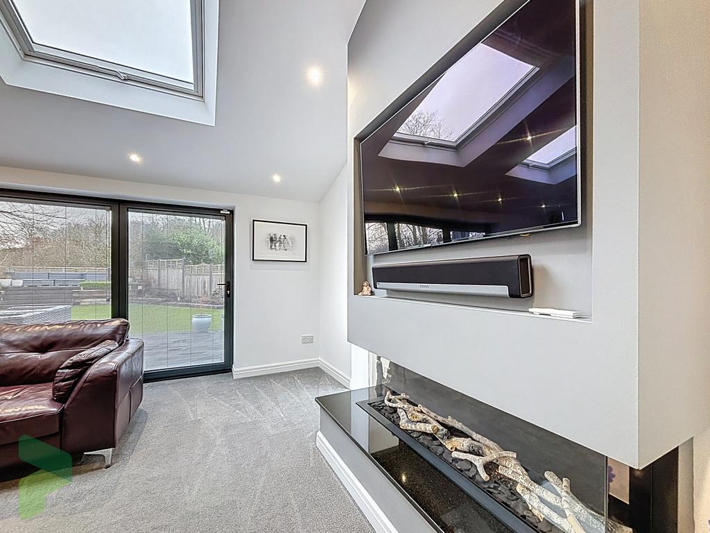 Lounge fireplace