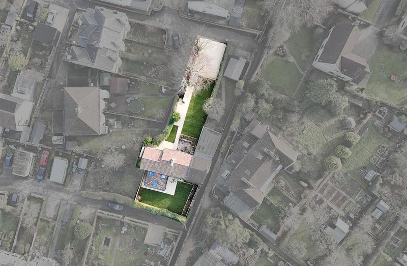 Aerial view of plot