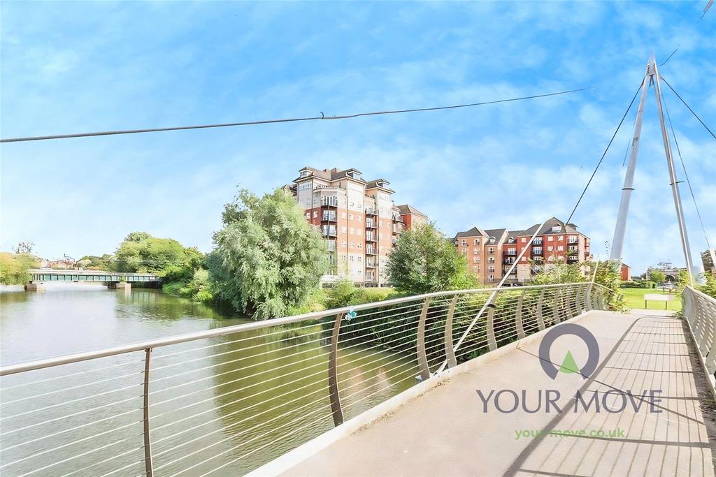 River and Block View