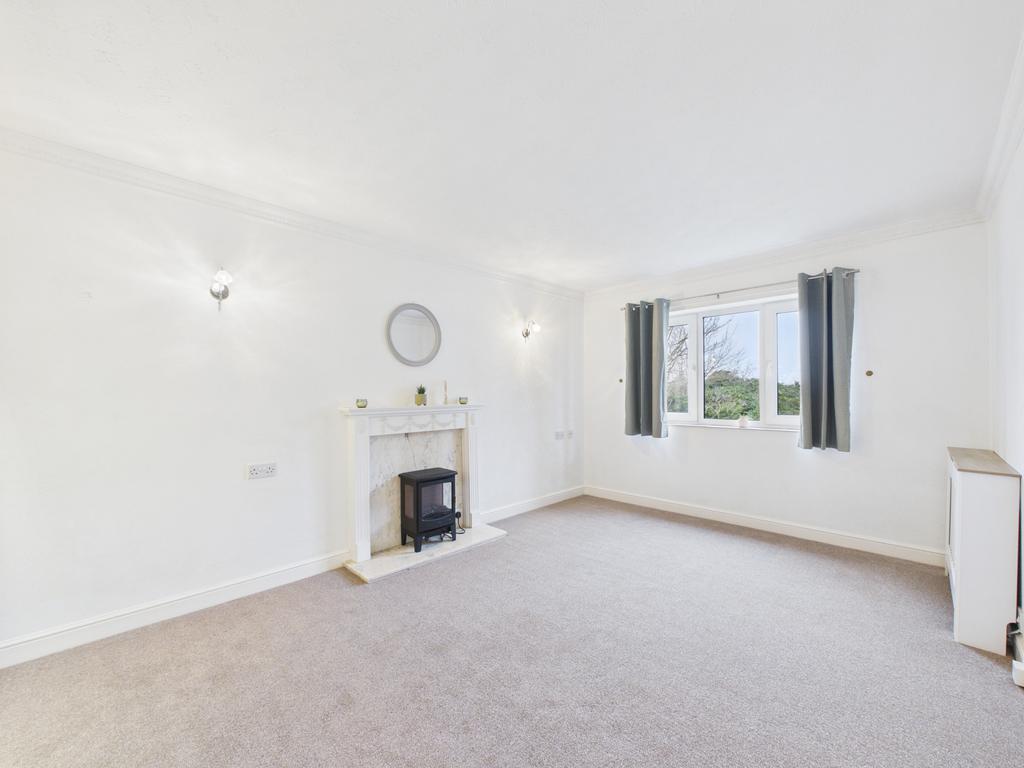 Living room, fireplace