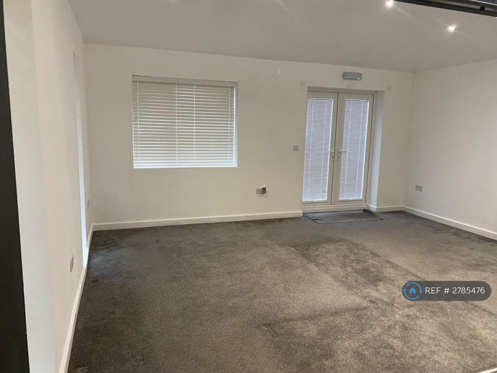 Living Room With French Doors