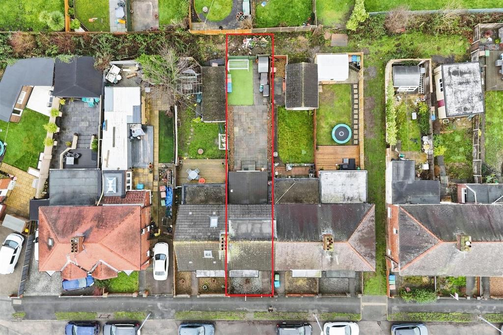 Aerial view of the property
