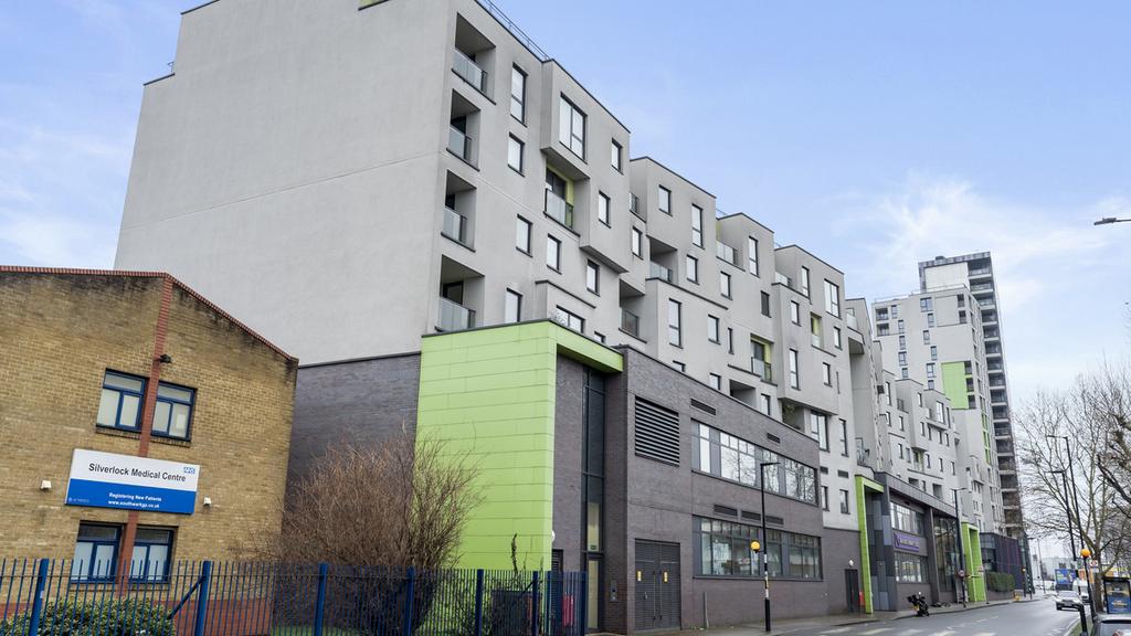 Apartment building facade, block of apartments