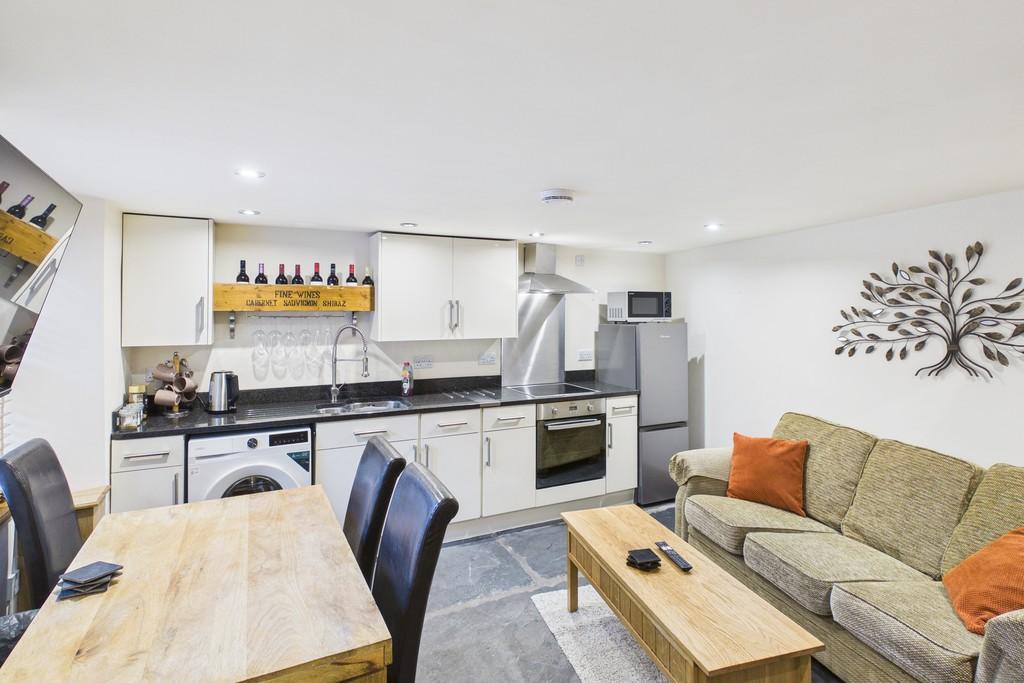 Living room and kitchen