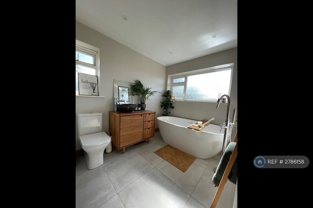 Luxurious Bathroom With Built In Sink Vanity Unit
