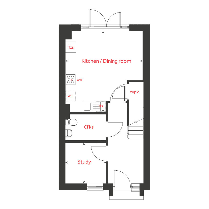 3 bedroom terraced house for sale - Floor Plan