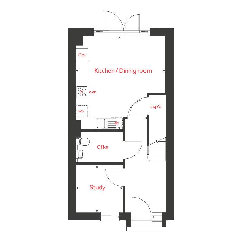3 bedroom end of terrace house for sale - Floor Plan