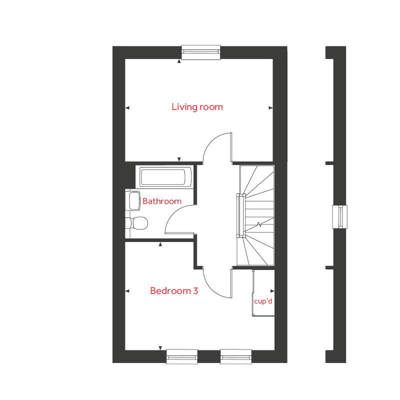 3 bedroom end of terrace house for sale - Floor Plan