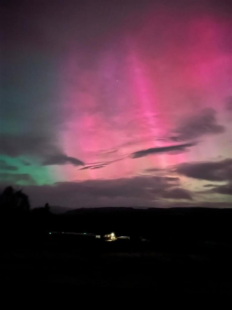 View of northern lights