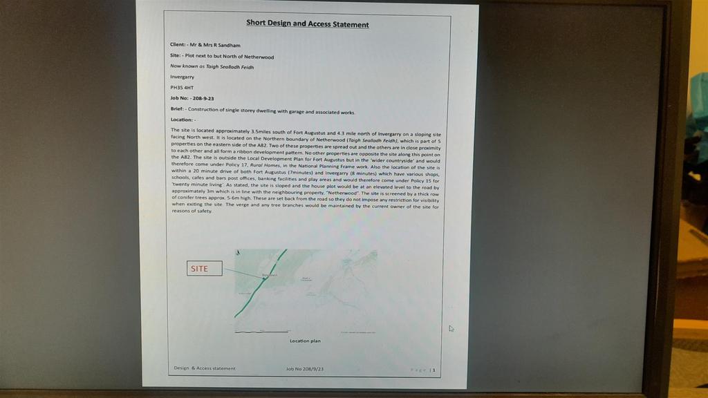 DESIGN &amp; ACCESS STATEMENT