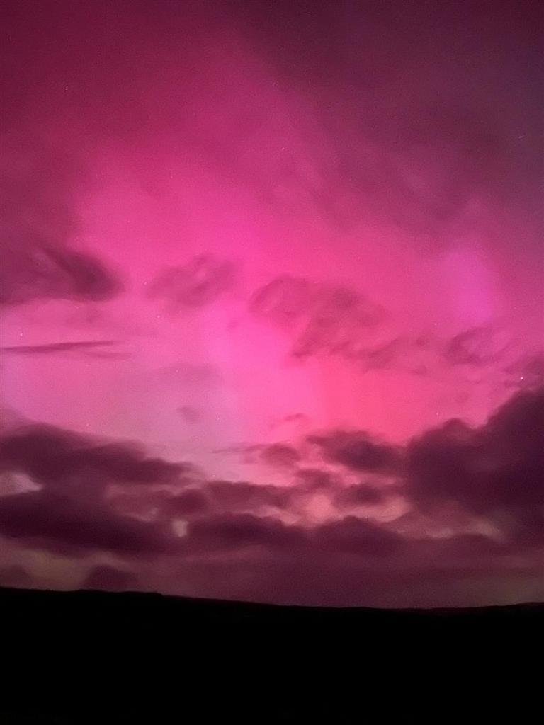 View of northern lights