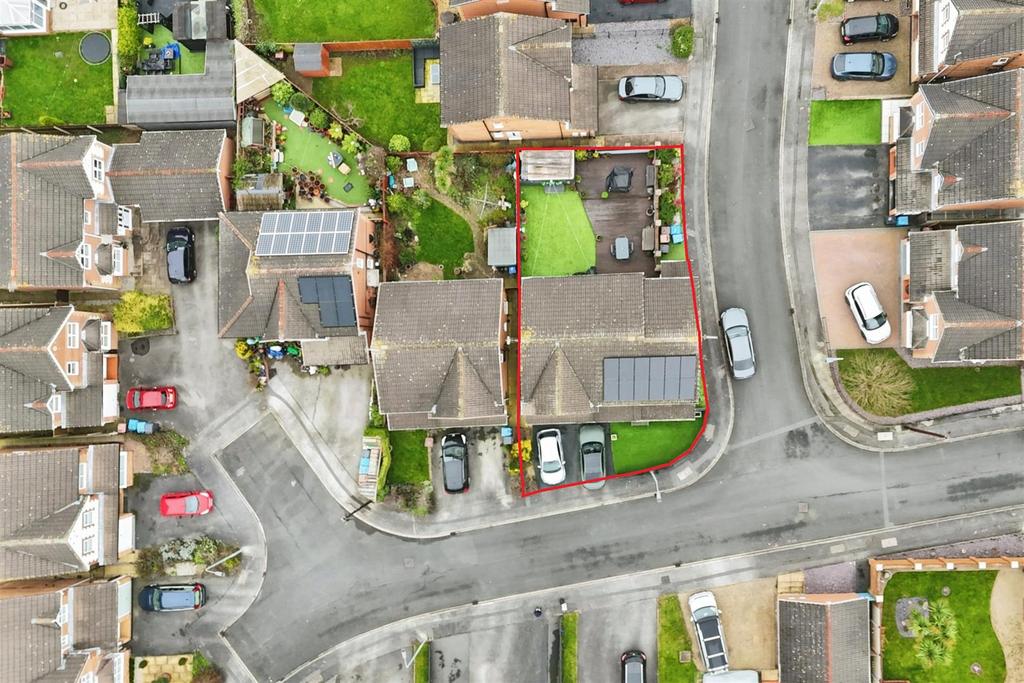 Aerial view of the property