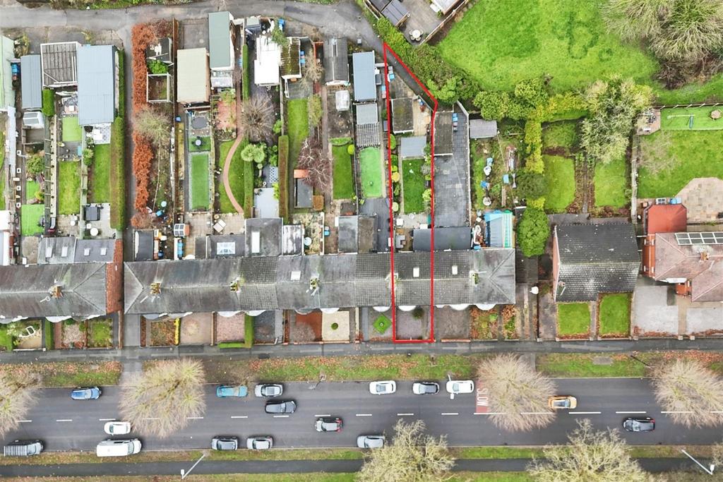 Aerial view of the property