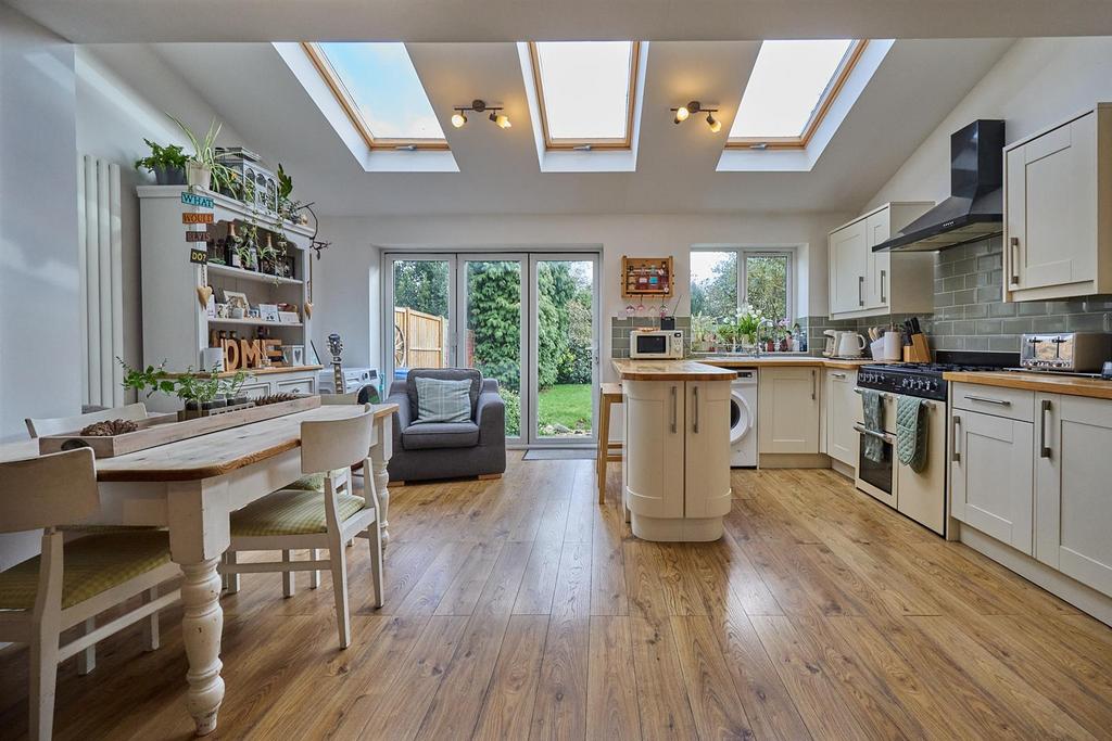 Extended Open Plan Living/Dining Kitchen to Rear
