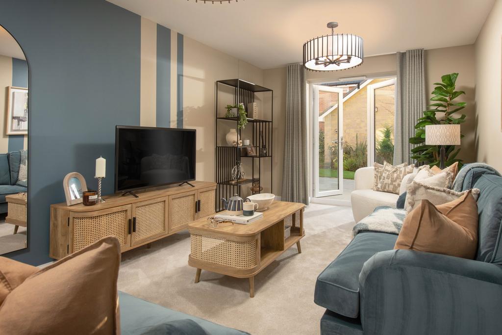 Internal image of the lounge in the Alderney 4...