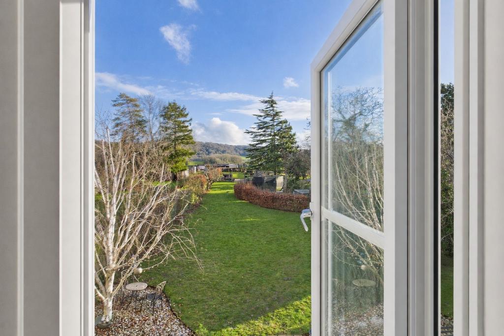 Open window with garden view