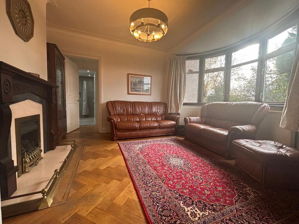 Living room, fireplace