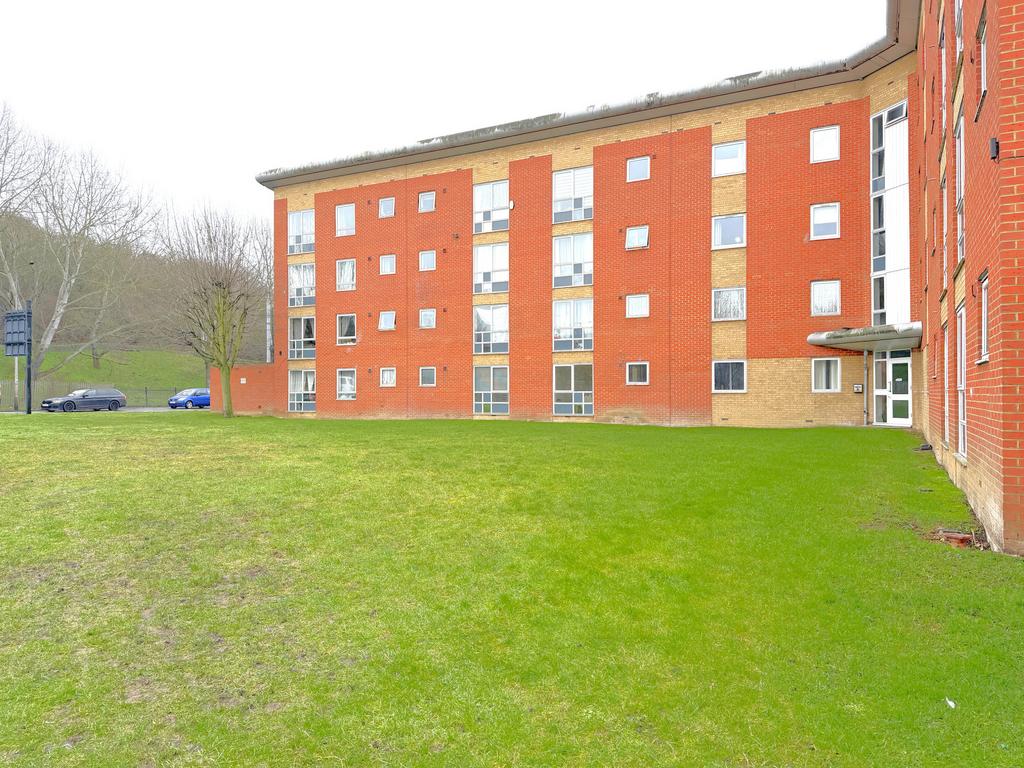 Apartment building facade, block of apartments