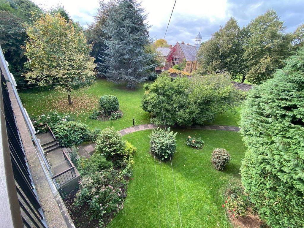 View of communal gardens