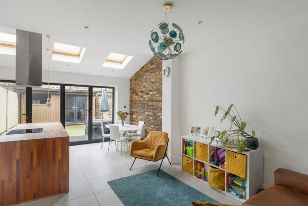 Open-plan living area, open plan living