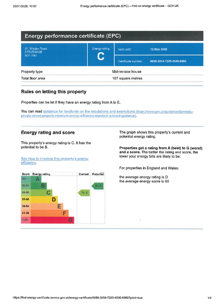 EPC Certificate