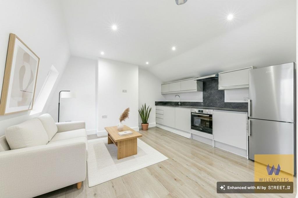 Open plan kitchen/lounge